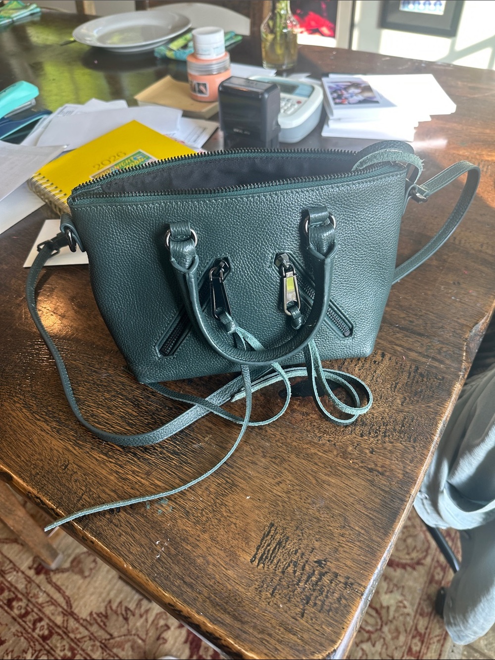 Rebecca Minkoff Teal Pebbled Leather Mini Satchel in Jade-Taking Offers!